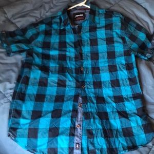 Men’s Aeropostale short sleeve button up sz M